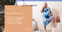 Concours Claire France - Gagnez un voyage et une toute nouvelle garde-robe!