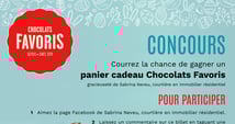 Concours Gagnez un panier cadeau Chocolat Favoris