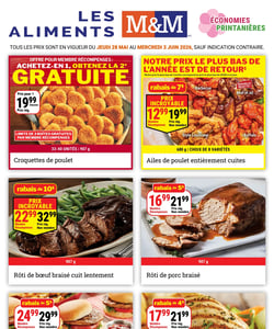Circulaire Les Aliments M&M