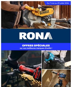 Circulaire Rona - Offres spéciales sur nos meilleures marques d'outils