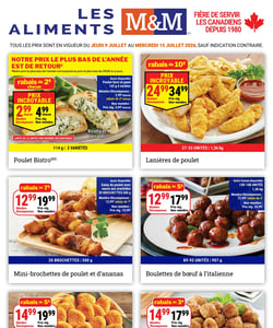 Circulaire Les Aliments M&M