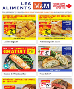 Circulaire Les Aliments M&M