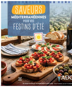 Circulaire Adonis - Saveurs de la Méditerranée