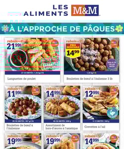 Circulaire Aliments M&M