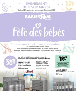 Circulaire Babies "R" Us Canada