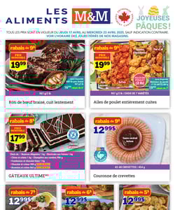 Circulaire Les Aliments M&M