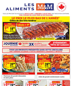 Circulaire Les Aliments M&M