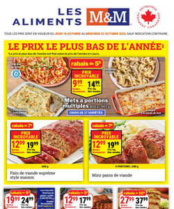 Circulaire Les Aliments M&M