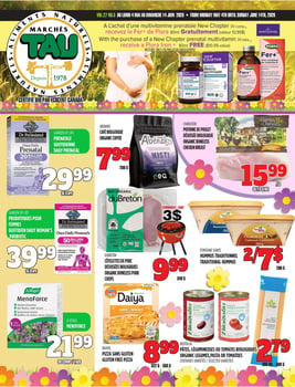 Circulaire TAU Marché d'alimentation Naturelle