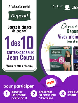 Concours Jean Coutu Gagnez l'une des 10 cartes-cadeaux de 500$!