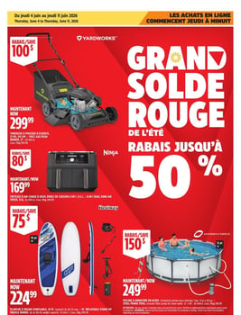Circulaire Canadian Tire - Grand Solde rouge