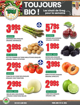 Circulaire TAU Marché d'alimentation Naturelle - Biologique