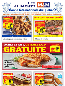 Circulaire Les Aliments M&M