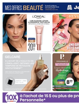 Circulaire Jean Coutu - Mes Offres Beauté