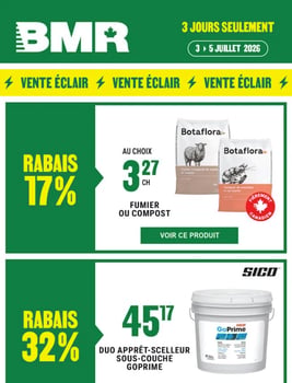 En rabais pour 3 jours