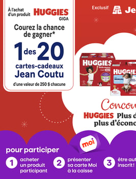 Concours Jean Coutu Gagnez l'une des vingt cartes-cadeaux Jean Coutu de 250$!