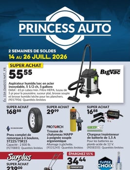 Circulaire Princess Auto