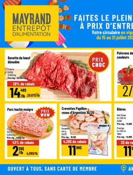 Circulaire Mayrand Entrepôt D'alimentation