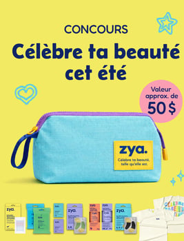 Concours Jean Coutu Gagnez une trousse beauté Zya et un t-shirt estival!