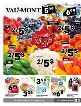 Circulaire Val-Mont - Fruiterie