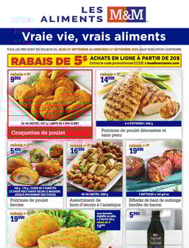 Circulaire Les Aliments M&M