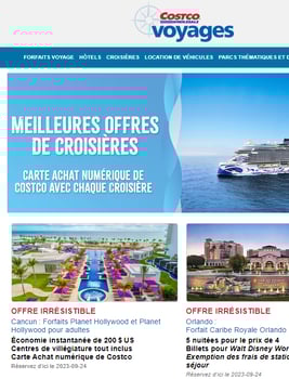 Découvrir les Offres de Croisière et de Voyages