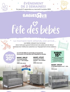 Circulaire Babies "R" Us Canada