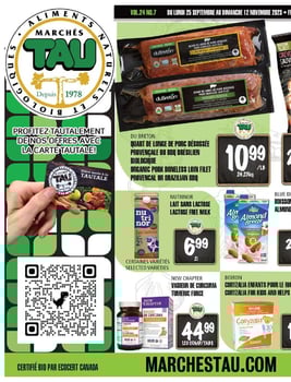 Circulaire TAU Marché d'alimentation Naturelle