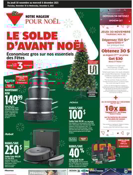 Circulaire Canadian Tire - Solde d'Avant Noël