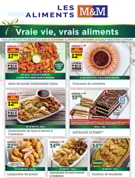Circulaire Les Aliments M&M