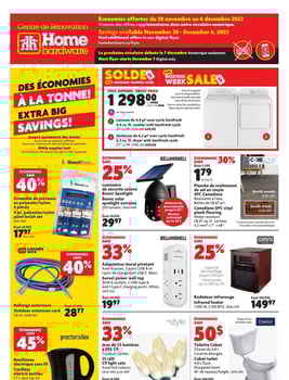 Circulaire Home Hardware - Centre de Rénovation