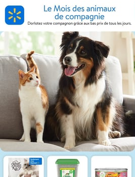 Circulaire Walmart - Le Mois des Animaux de Compagnie