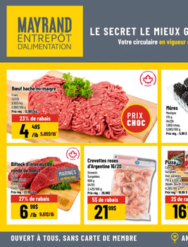 Circulaire Mayrand Entrepôt D'alimentation