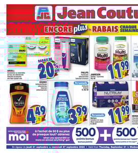 Circulaire Jean Coutu - Encore Plus de Rabais