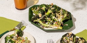 Photo de la Recette: Brocoli au BBQ et Sauce Yogourt-tahini