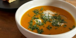 Photo de la Recette: Soupe à la Carotte et Citrouille Épicée