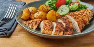 Poitrines de Poulet et Pommes de Terre à la Friteuse à Air