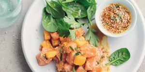 Photo de la Recette: Tartare de Saumon à la Mangue