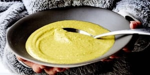 Photo de la Recette: Soupe Patates Douces, Poireaux et Coco