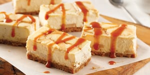 Barres Cheesecake à la Tarte aux Pommes