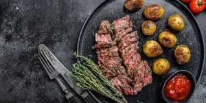 Bavette et Pommes de Terre Grelots à la Friteuse à Air Chaud