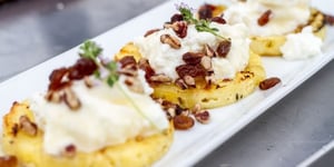 Photo de la Recette: Ananas Grillé avec Ricotta et Sirop d'Érable