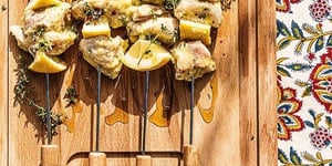 Photo de la Recette: Brochettes de Poulet au Citron et Citron Confit