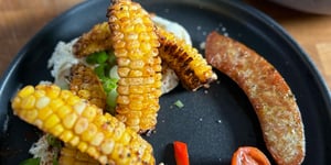 Photo de la Recette: Côtes de Maïs à la Friteuse avec Fromage à la Crème Style Cajun