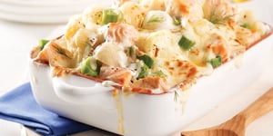 Casserole de Saumon et Poireaux