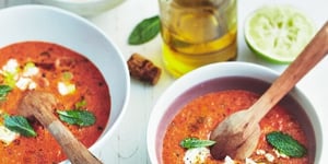 Photo de la Recette: Gaspacho de Pastèque à la Feta