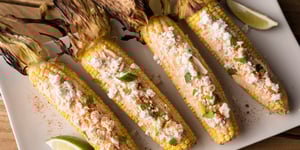 Photo de la Recette: Maïs de Style Cuisine de Rue Mexicaine au Chipotle et à la Mangue