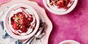 Photo de la Recette: Nuage de Labneh aux Fraises
