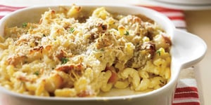Photo de la Recette: Macaronis au Fromage, aux Pommes et à la Saucisse