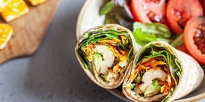 Wraps au Halloumi et Avocat